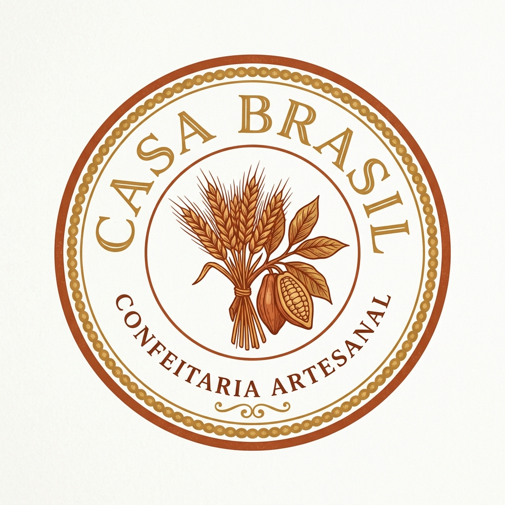 Logotipo Oficial Casa Brasil Confeitaria Artesanal
